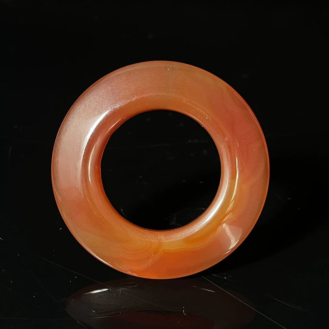 Tgz23 清晚期 玛瑙三才环