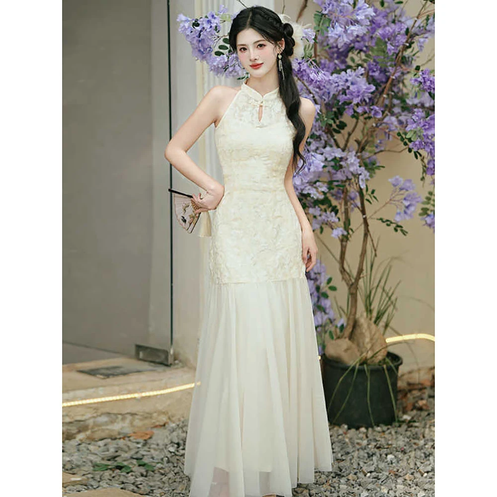 【9617】日常新中式国风百搭无袖旗袍改良连衣裙高级感气质显瘦