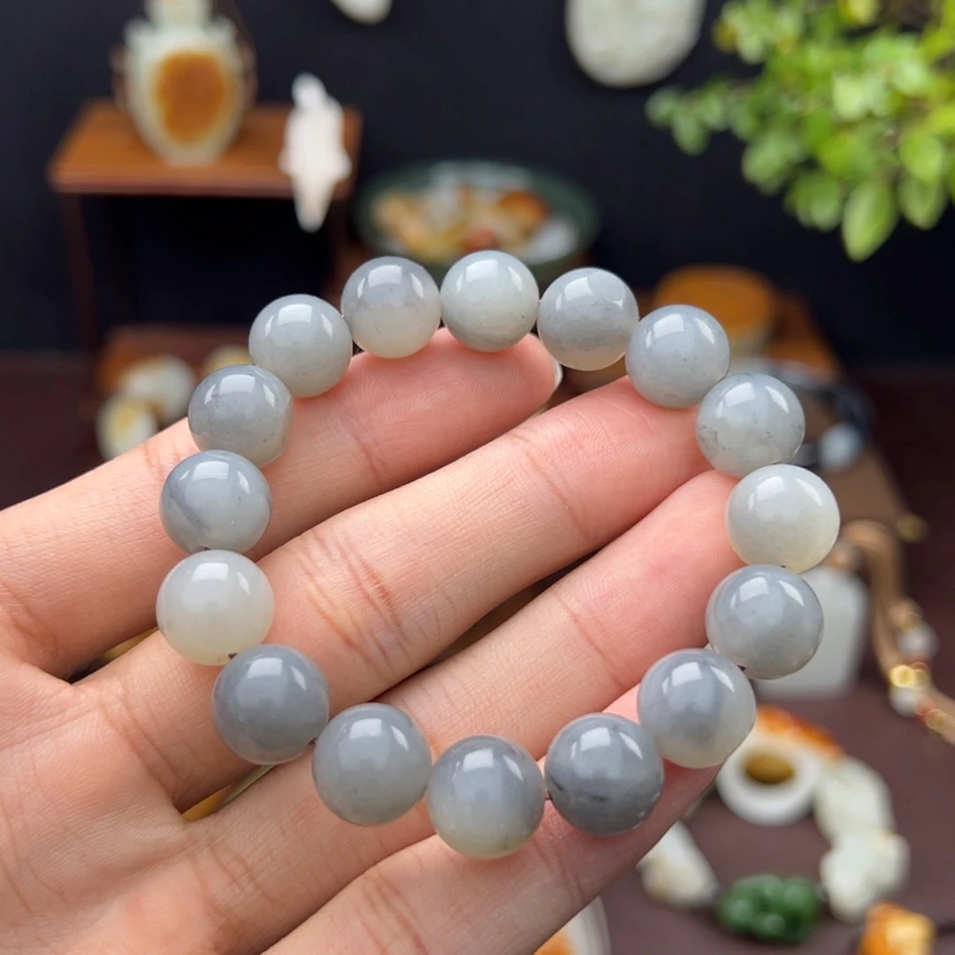 和田玉未镶嵌手串和田玉青花手串12