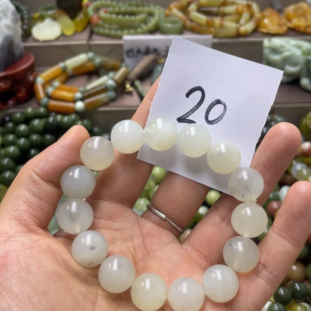 未镶嵌蛇纹石玉手链