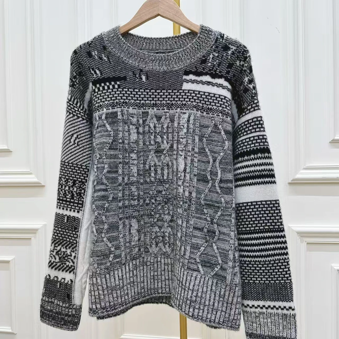 【周年庆私享】100纯山羊绒显瘦宽松毛衣女CYR240099