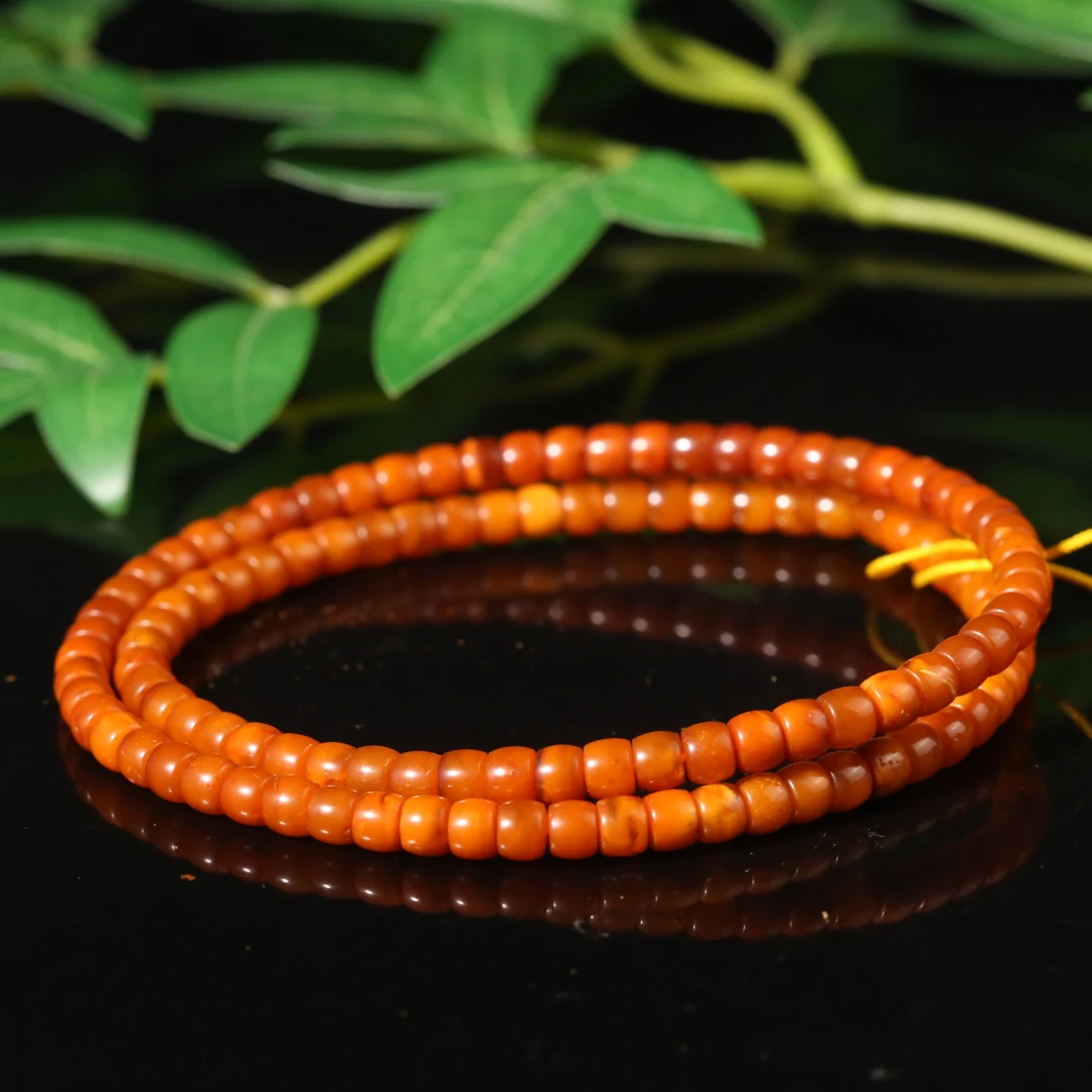 十九世纪蜜蜡桶珠长串【古珠精选】AAML2503281093