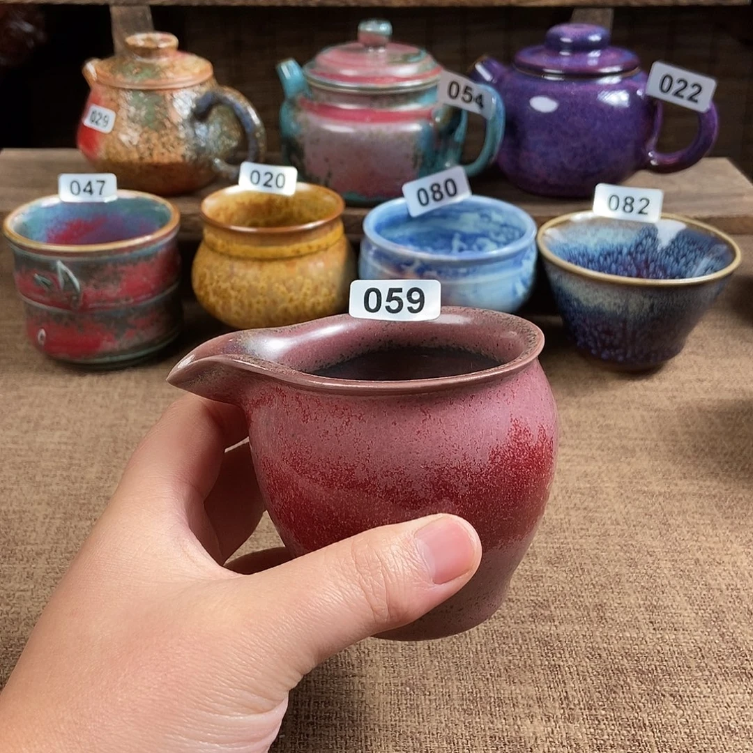 瓷片钧瓷茶壶茶具