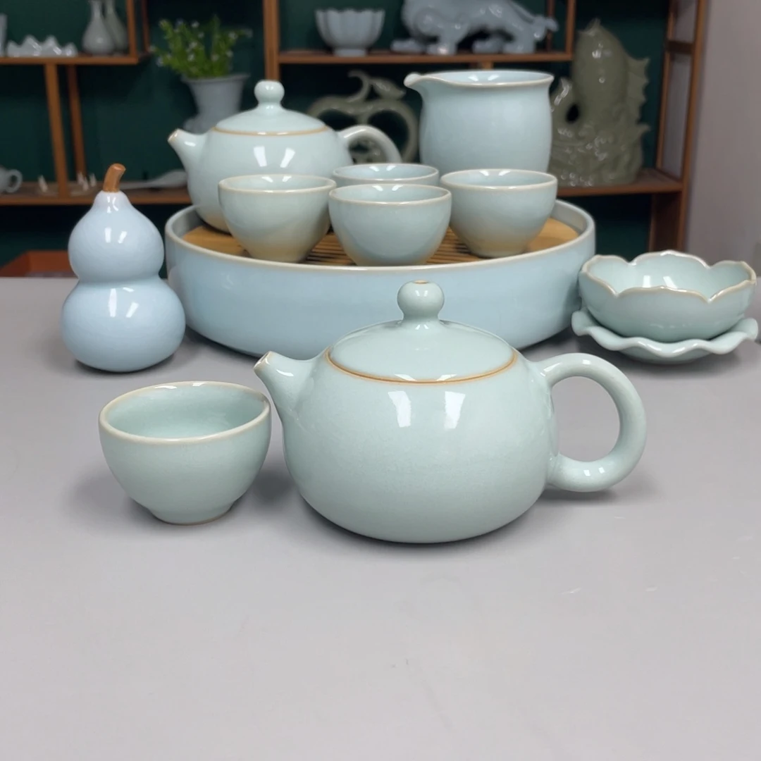 瓷赵琳老师西施壶带礼盒送杯子