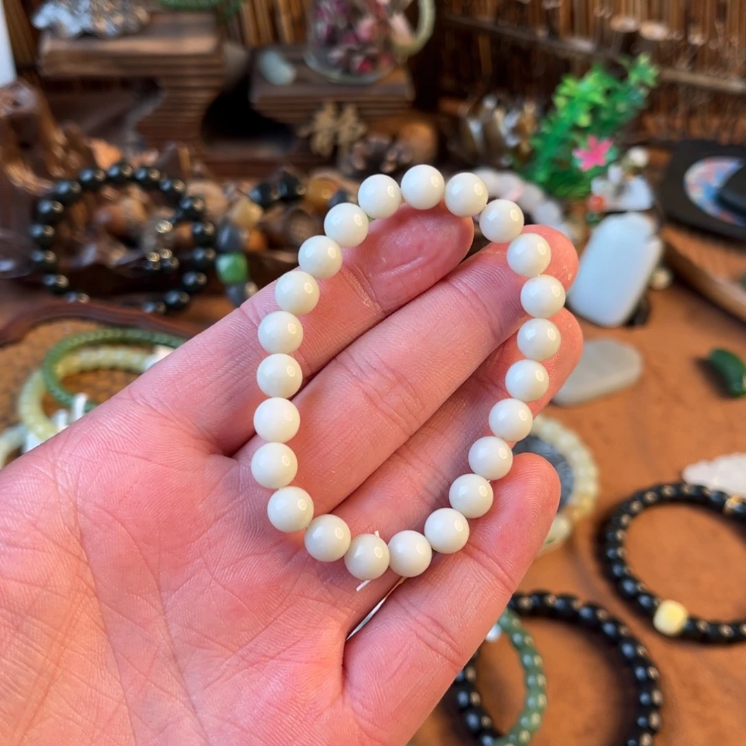 和田玉未镶嵌手链