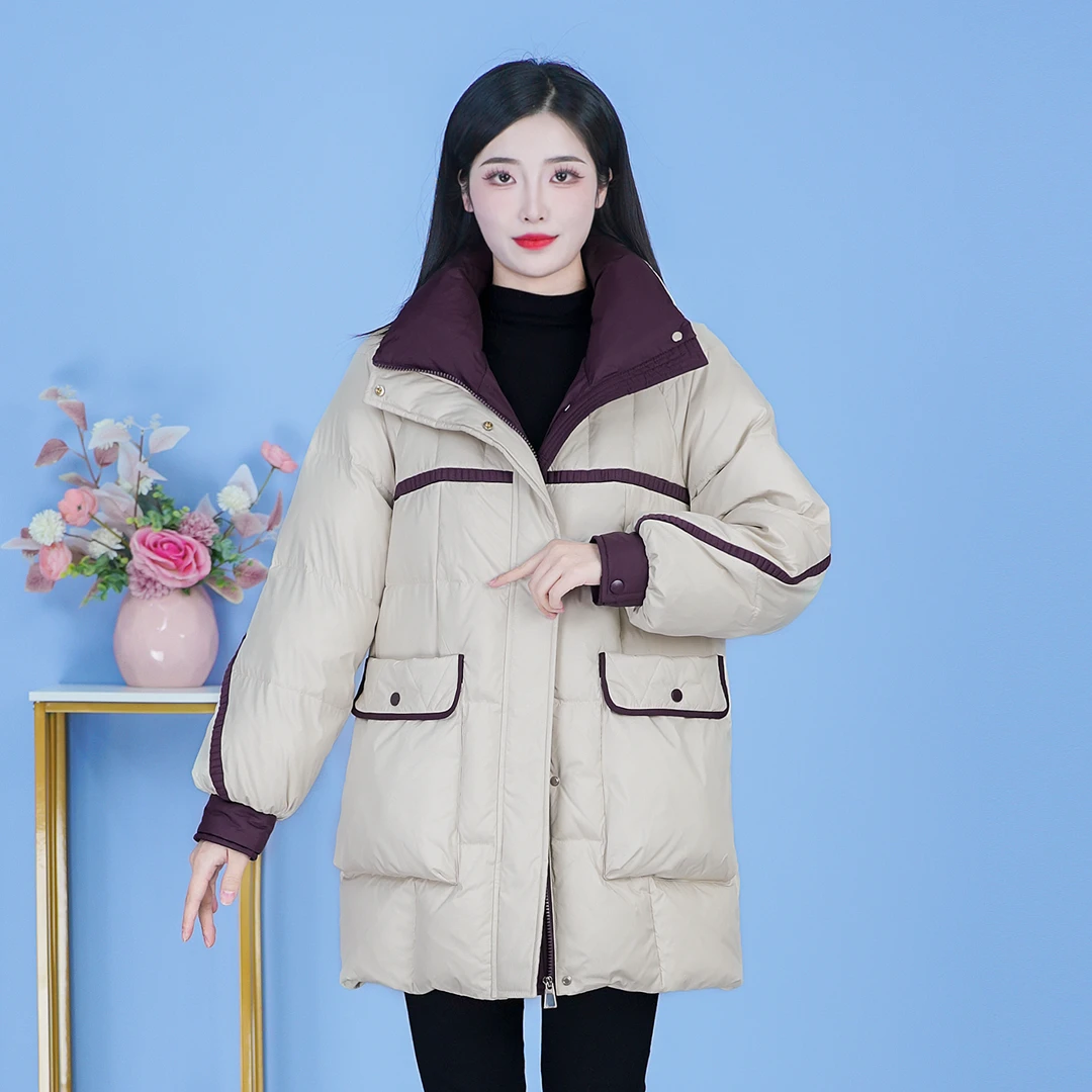 【SJYF5311】2024年秋冬新款时尚洋气宽松保暖加厚休闲显瘦羽绒服