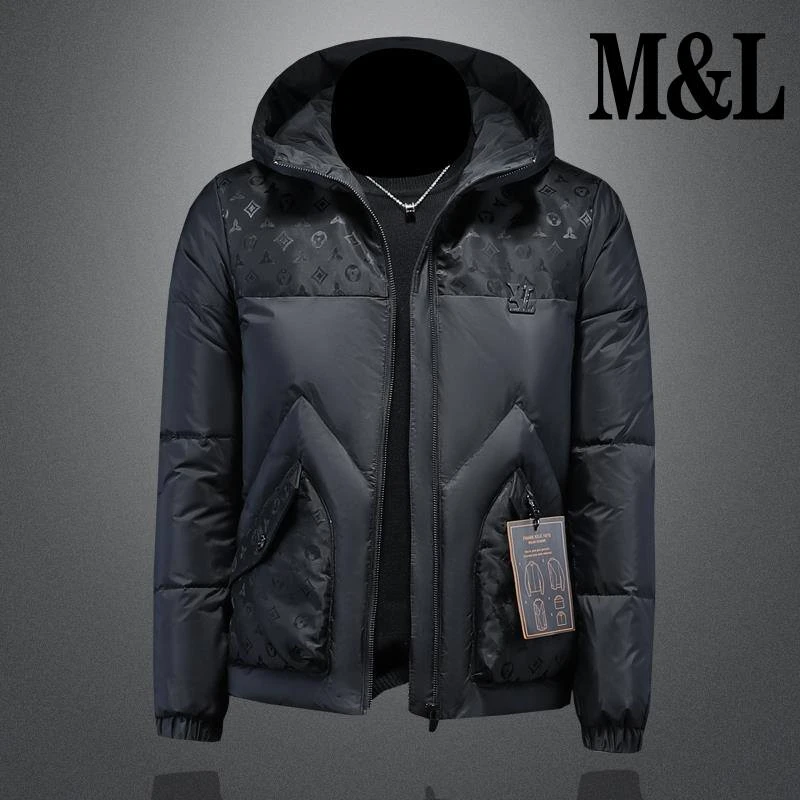 【澳门&专柜】漫威毒液羽绒服男装2024冬季新款潮流时尚拼接连帽白