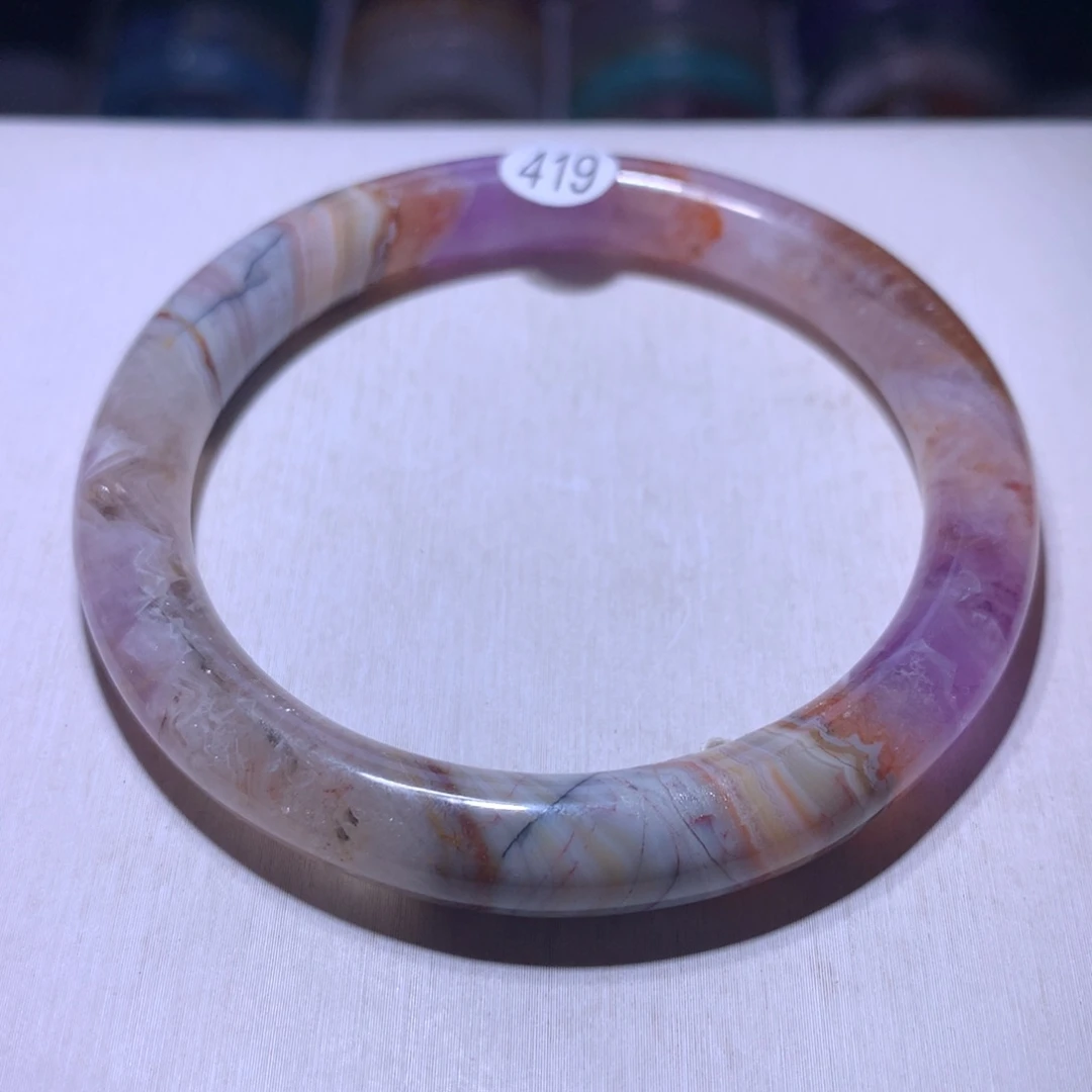 银S925镶嵌手镯水晶极光56.1圈419