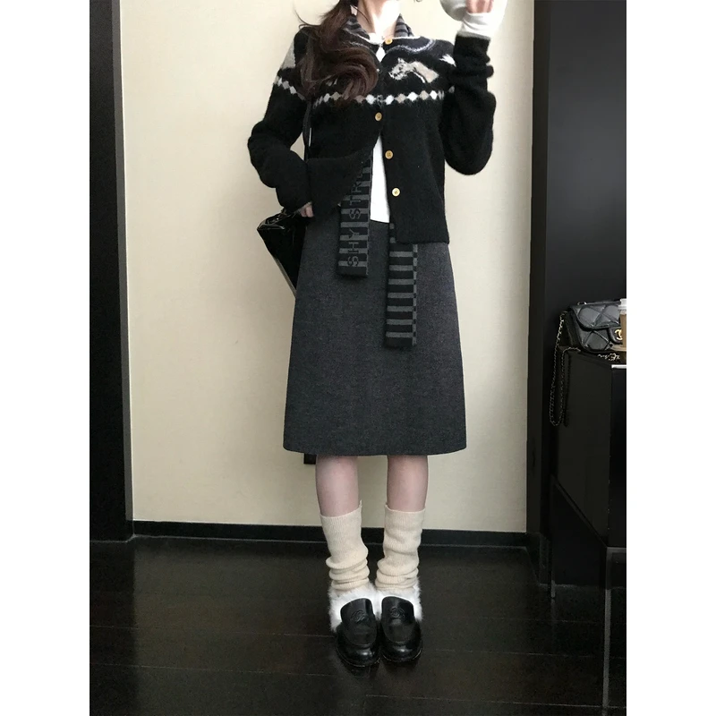 '智性万能搭'秋冬宝藏裙组 羊毛毛呢肌理甜辣千金半身裙小伞裙