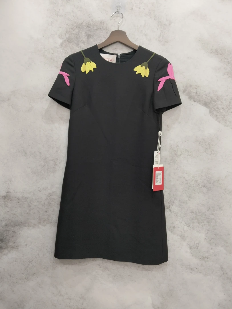 99新 Valentino/华伦天奴 葡萄籽奢潮/VALENTINO 花卉刺绣裙/36码