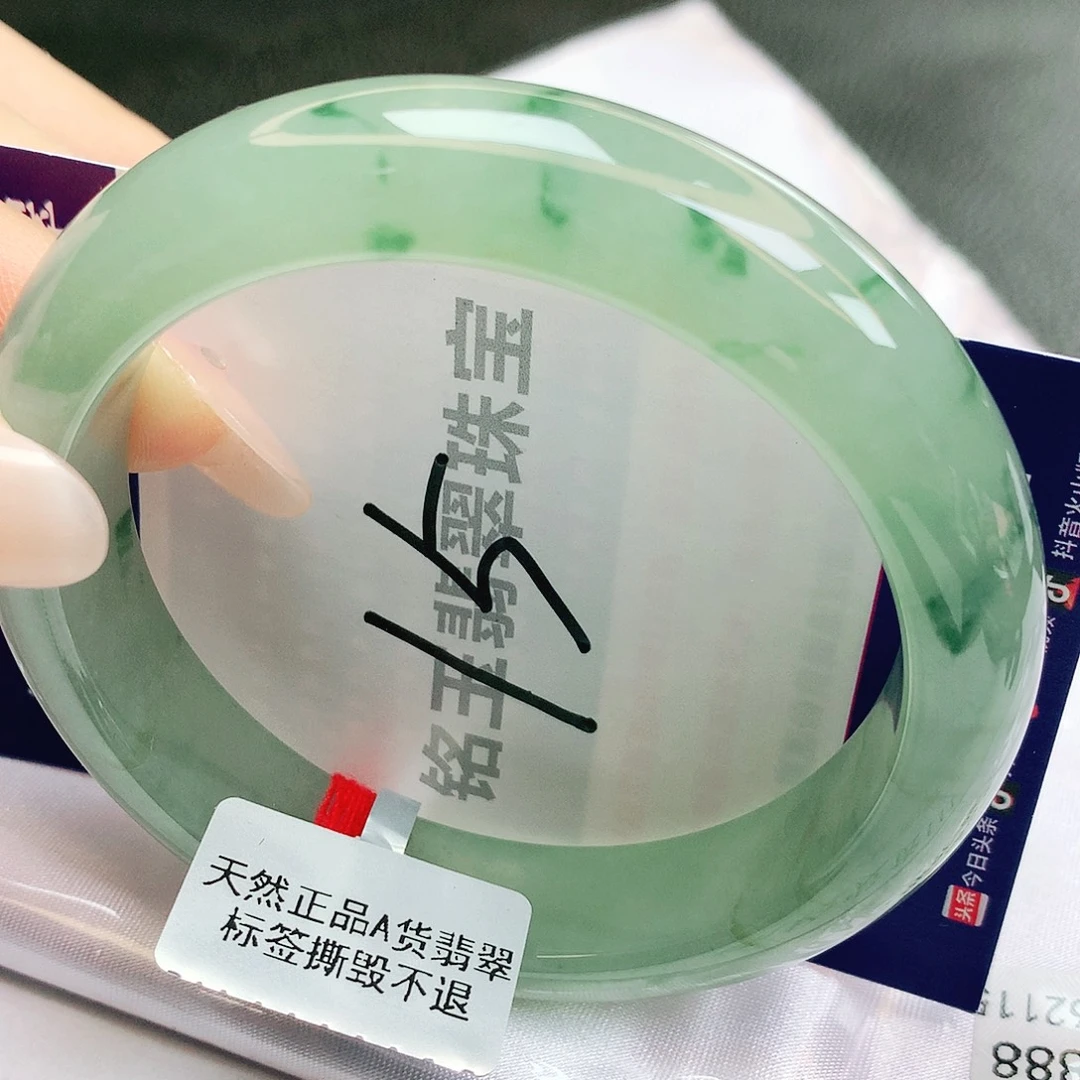 翡翠未镶嵌手镯缅甸天然a货翡翠手镯