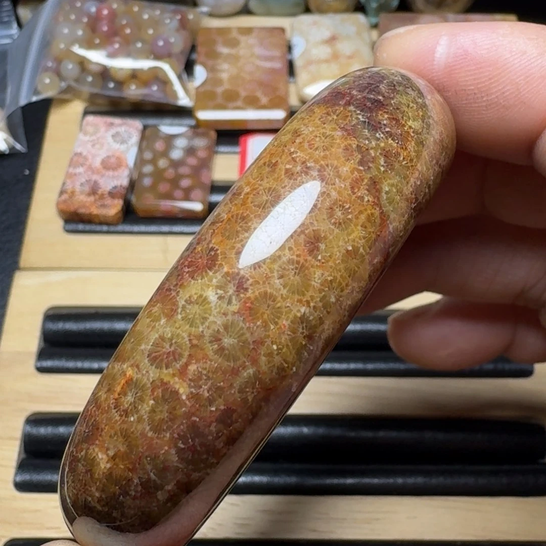 硅化玉纯天然色有机玉石未镶嵌54.5圈口