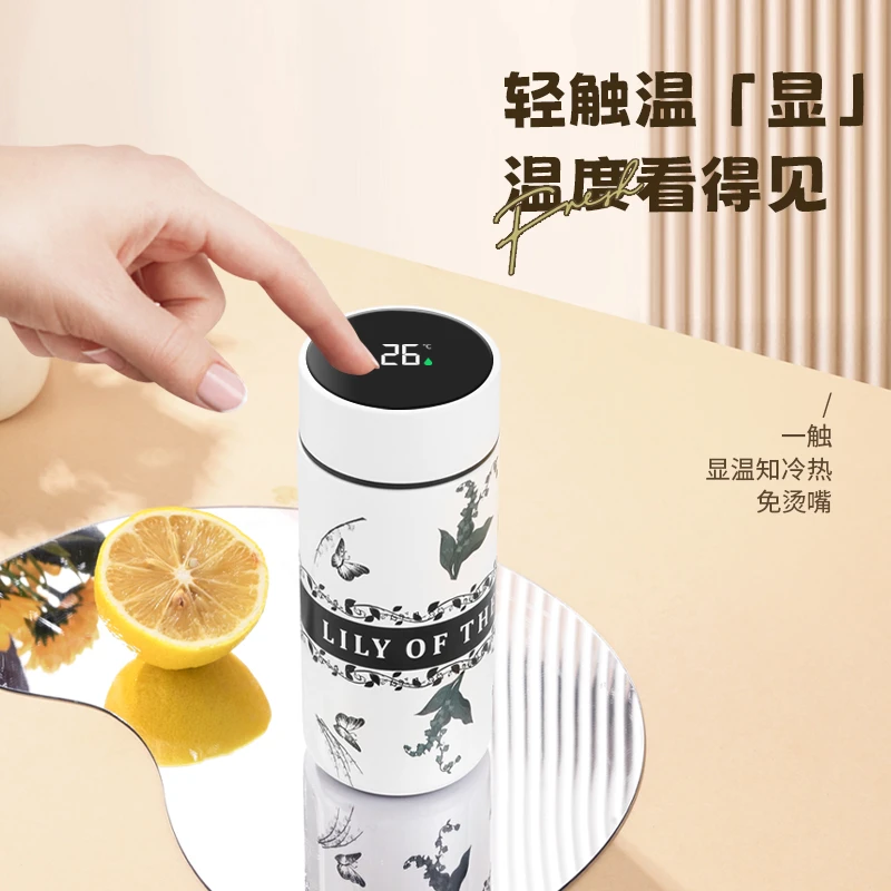 保温杯304不锈钢保温杯320/480ml简约小巧莫兰迪茶杯杯子男生