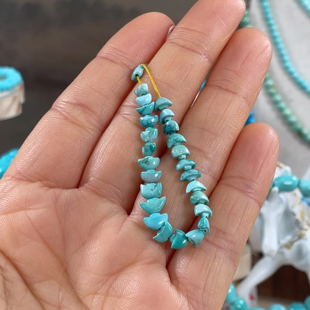 绿松石未镶嵌套链元宝套装