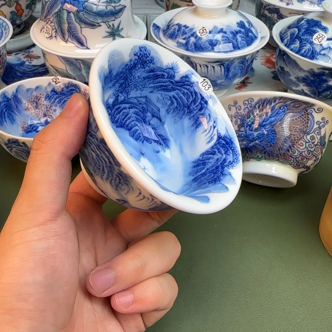 彦祖纯手工手绘茶具103