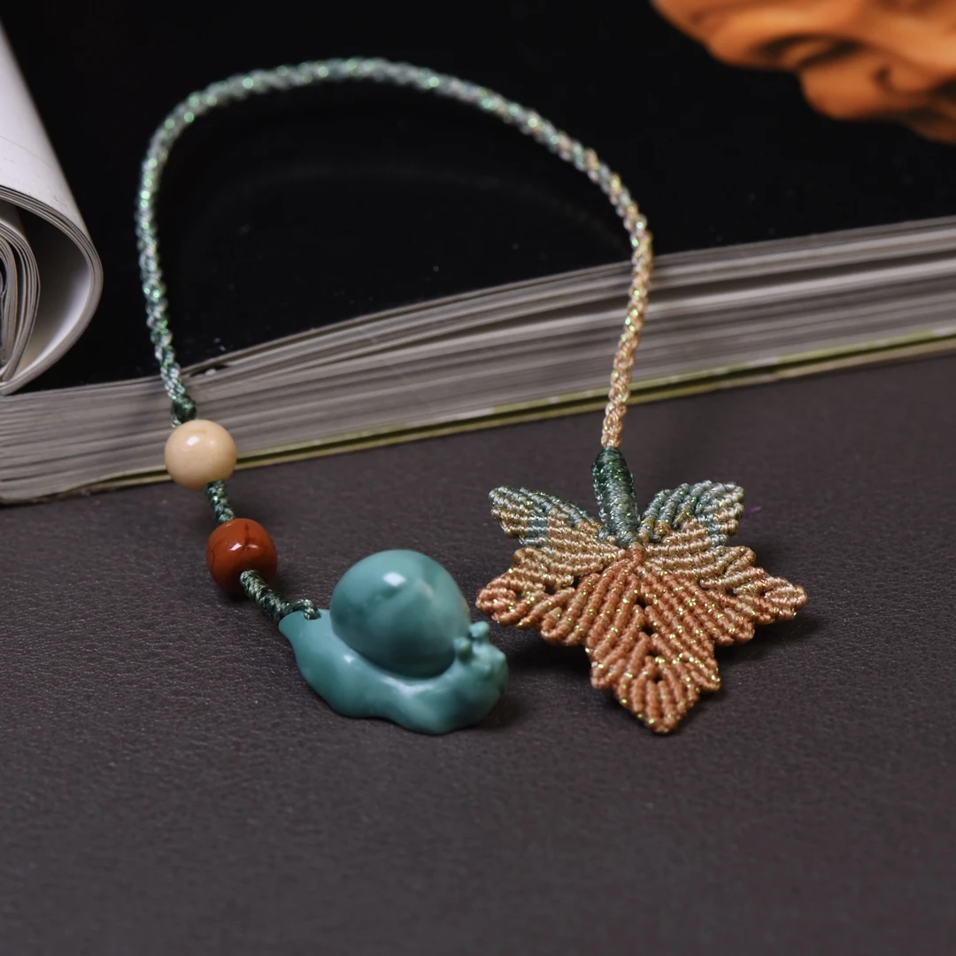 绿松石书签手工设计款