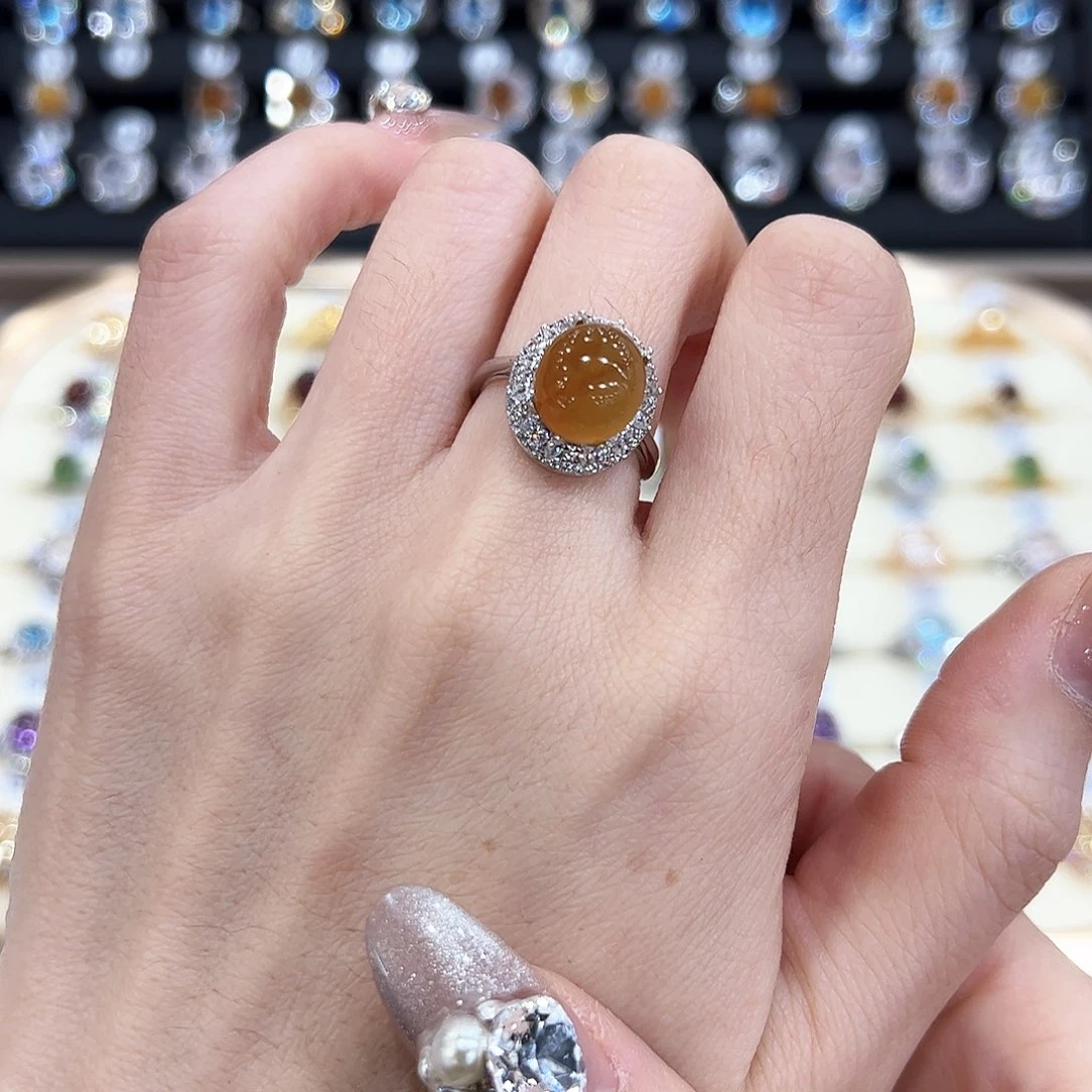 水晶金色拖不保色介意慎拍银托不掉色银S925镶嵌东**头