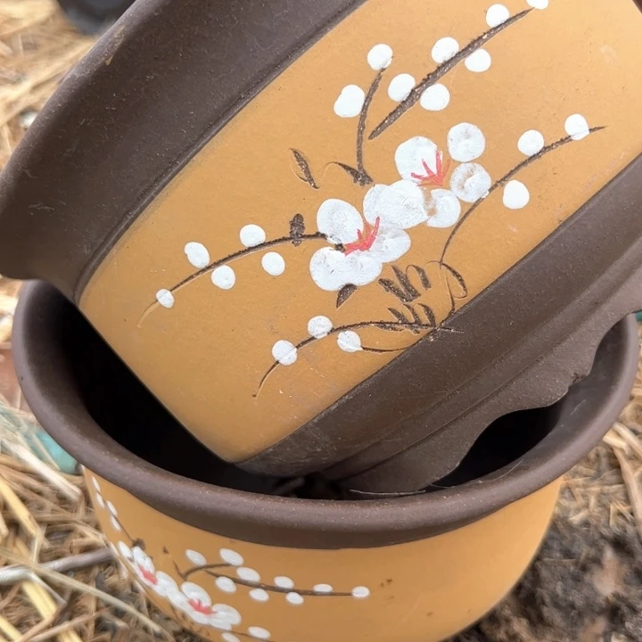 红陶紫砂碗盆口22