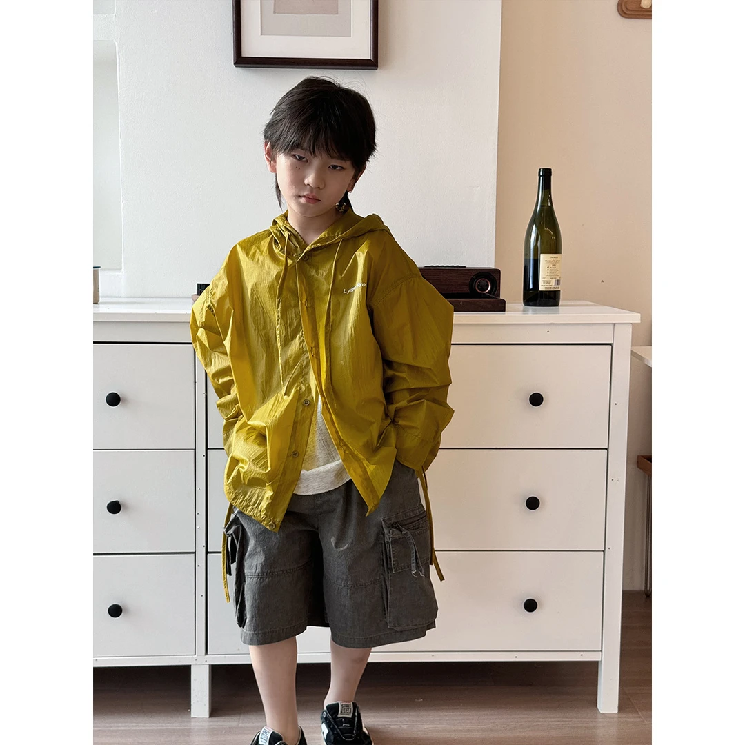 【Tang小白】儿童防晒服25年夏季新款男童皮肤衣UPF50+韩版长袖连帽