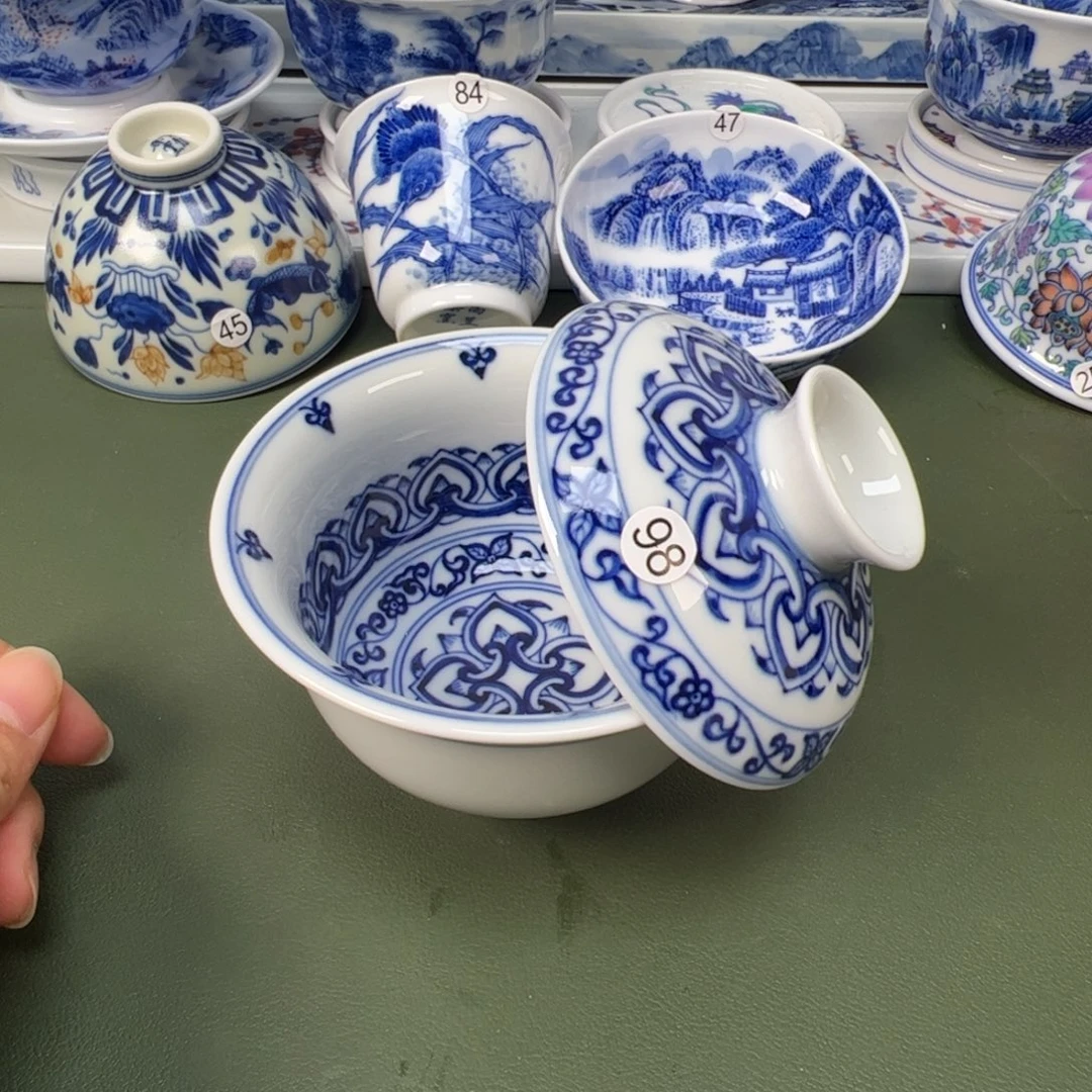 陶瓷景德镇纯手工纯手绘茶具木木98