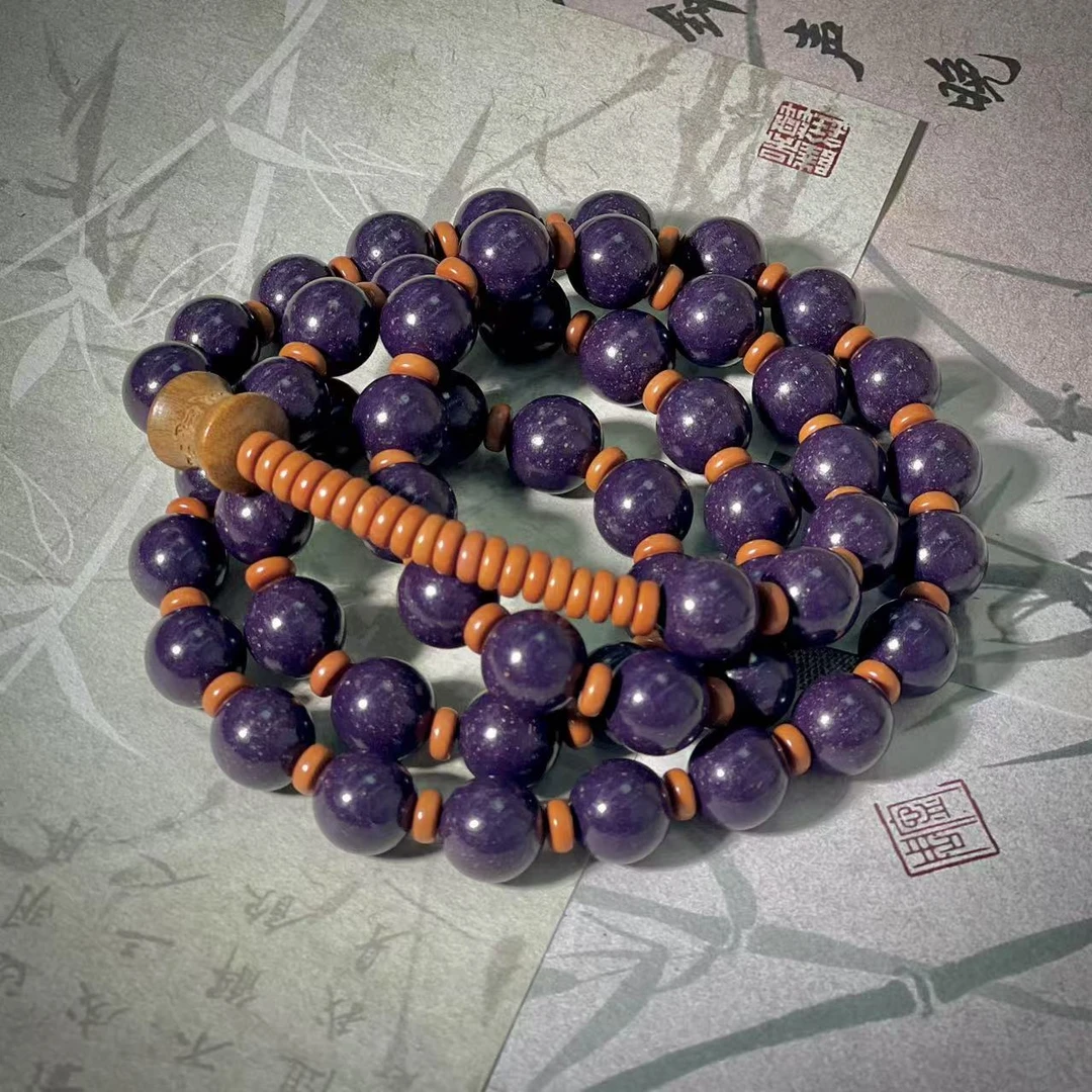 【紫气东来紫薇多圈】古法合香珠