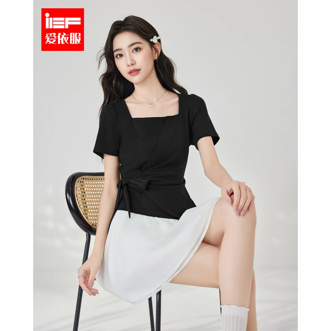 IEF/爱依服时尚套装2025夏季新款法式甜美淑女气质显瘦上下套裙