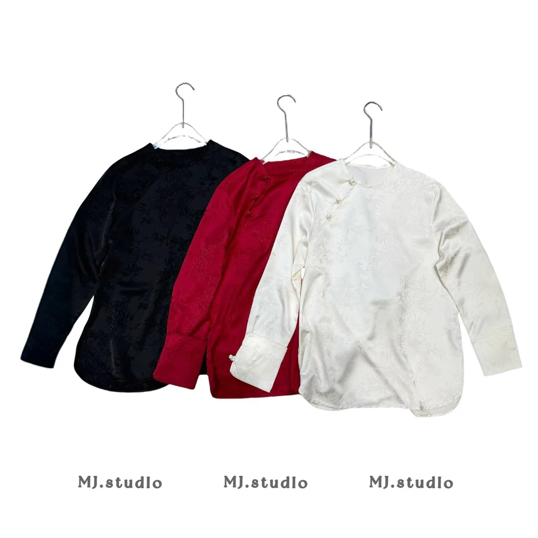 M.J 8878国风钻头上衣