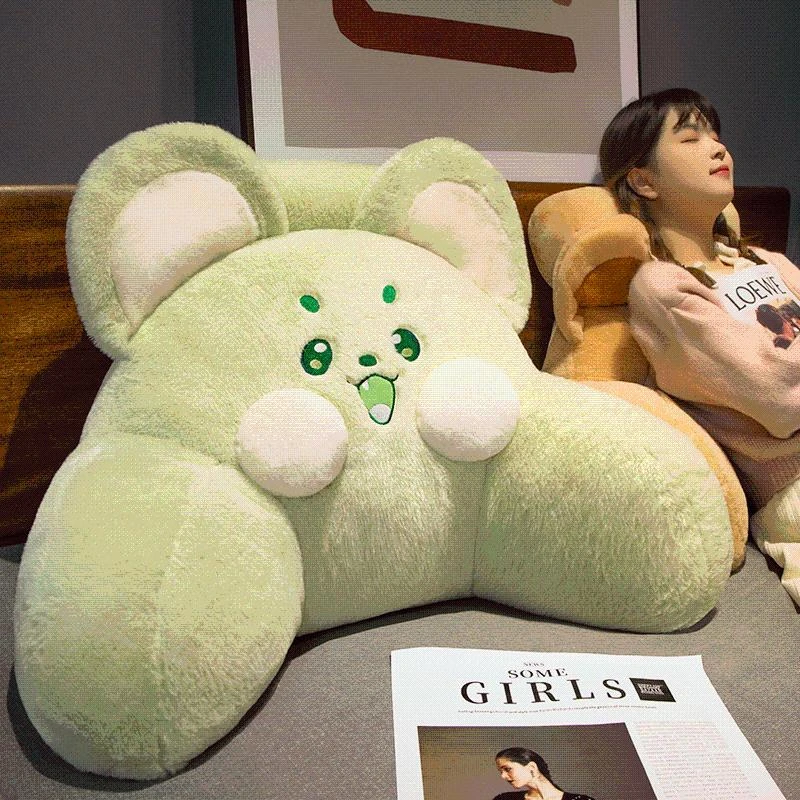 萌鼠床头靠垫靠枕卧室宿舍床上护腰靠背垫沙发抱枕客厅睡觉护腰