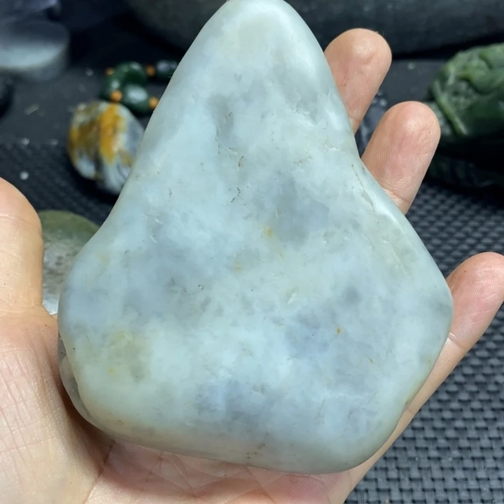 和田玉未镶嵌挂件福*