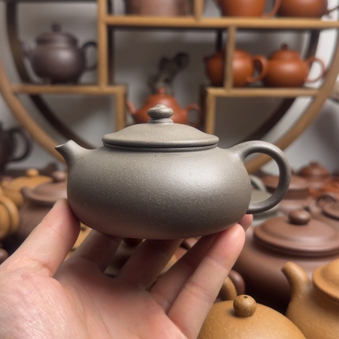 茶壶紫砂寒江200cc黄龙山青段