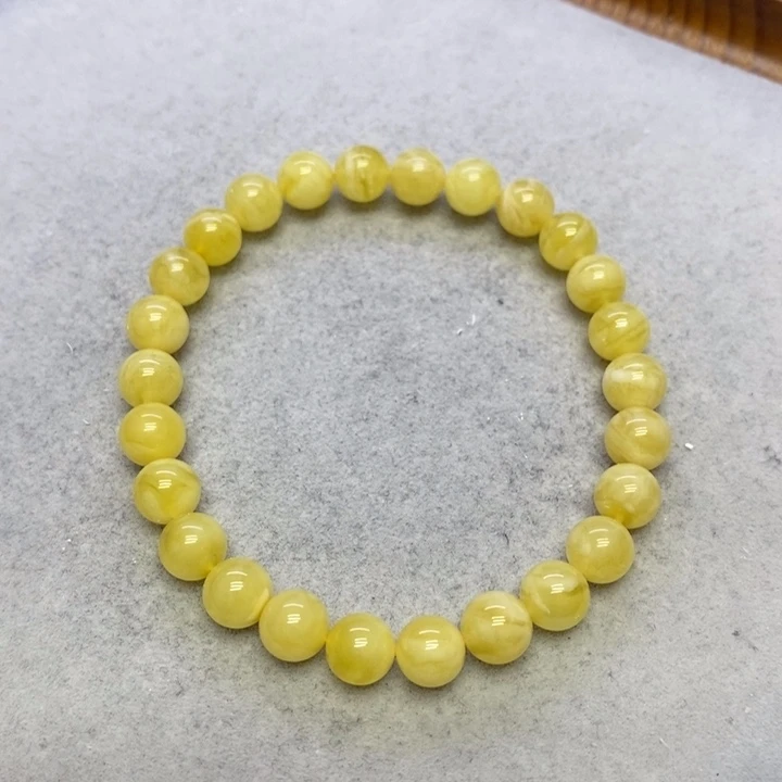 蜜蜡裸石未镶嵌手串