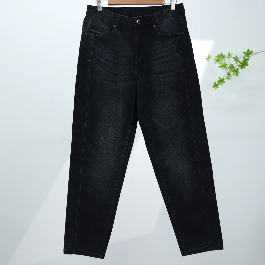 【鸟】潮牌复古灰色水洗美式牛仔裤4195-A1-11