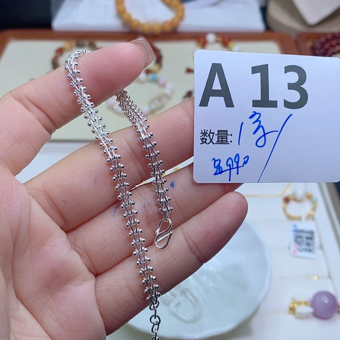 水晶珠宝半成品银S925镶嵌A13