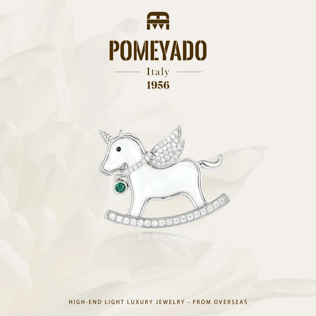 【星愿飞马】Pomeyado设计师款可爱飞马胸针F3057