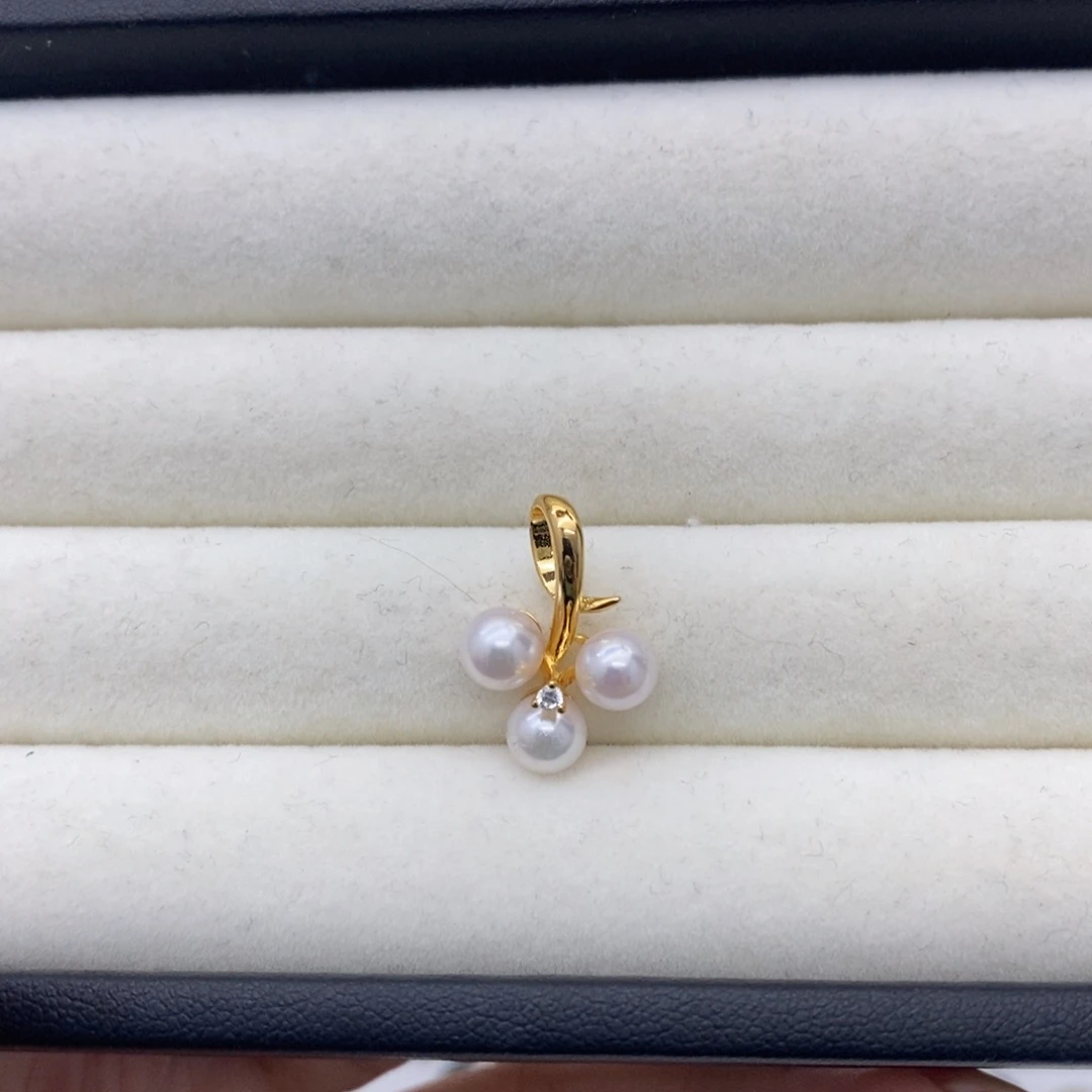 银S925镶嵌颈饰海水珍珠