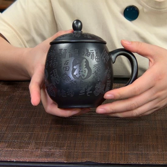 茶杯紫砂高货放漏