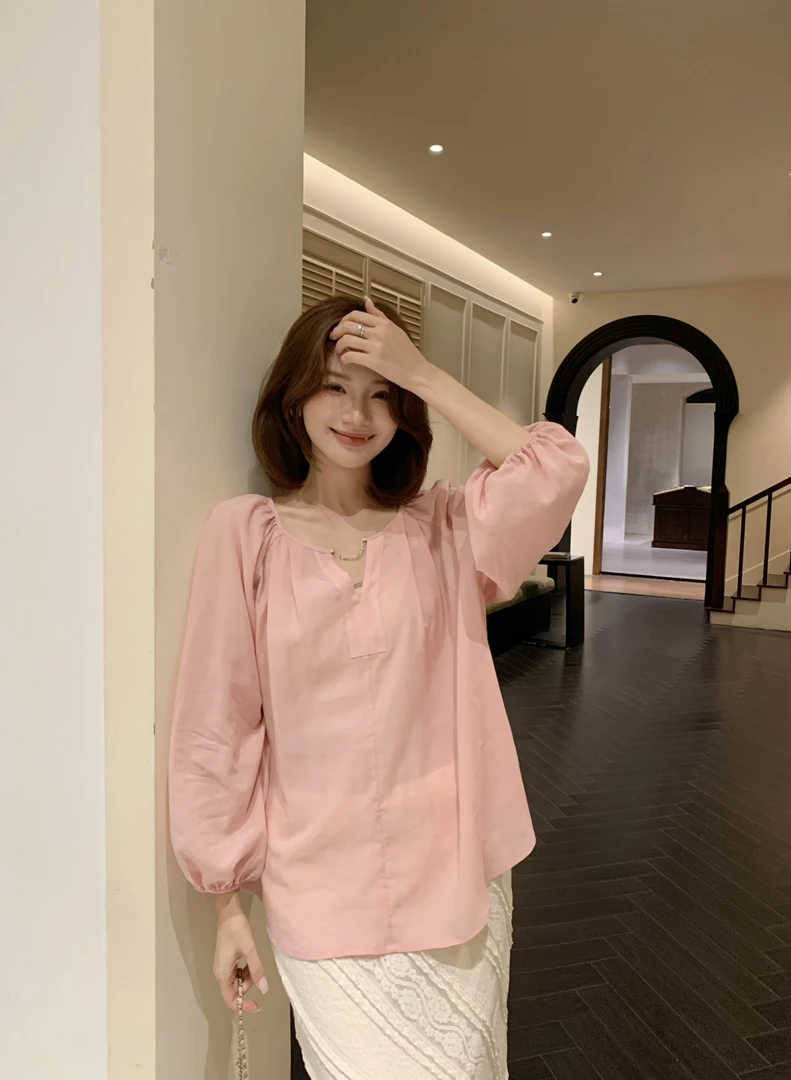 【芝士Cheese】花间舞 休闲时尚女士夏季宽松百搭衬衫