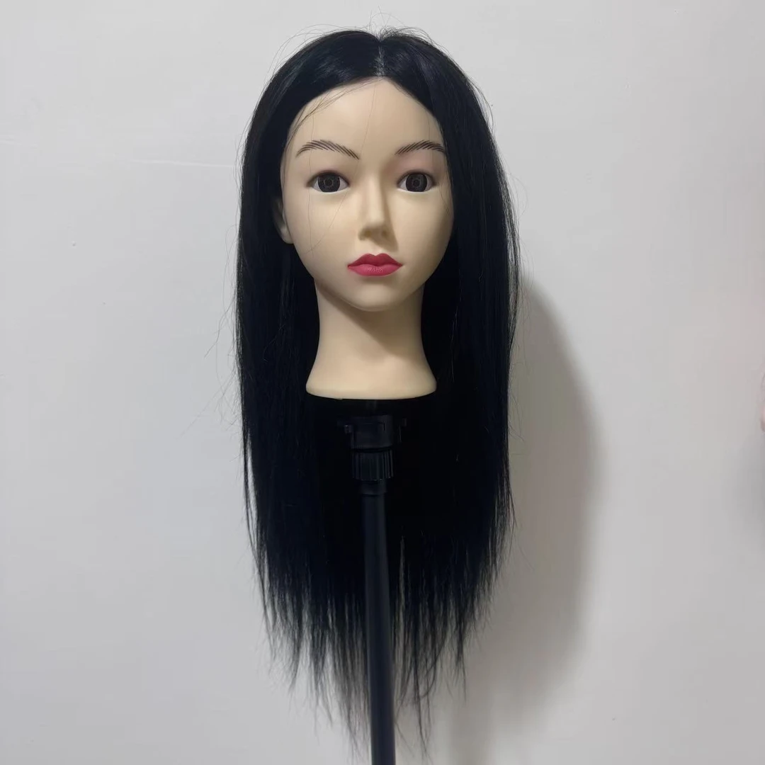美发全真发头模可烫卷练习盘发编发化妆公仔模特头妆造学徒模型头