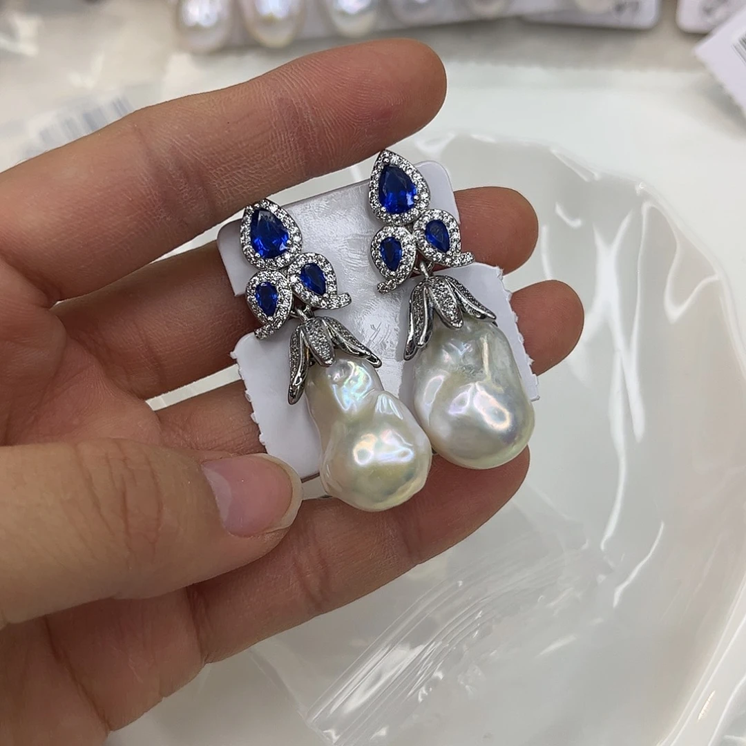 耳饰淡水珍珠合金