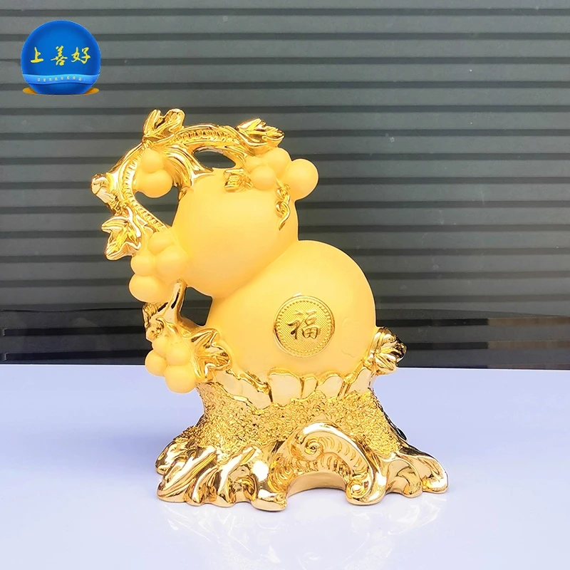 平安葫芦摆设存钱罐客厅酒柜电视柜家居装饰品开业礼品高档财神