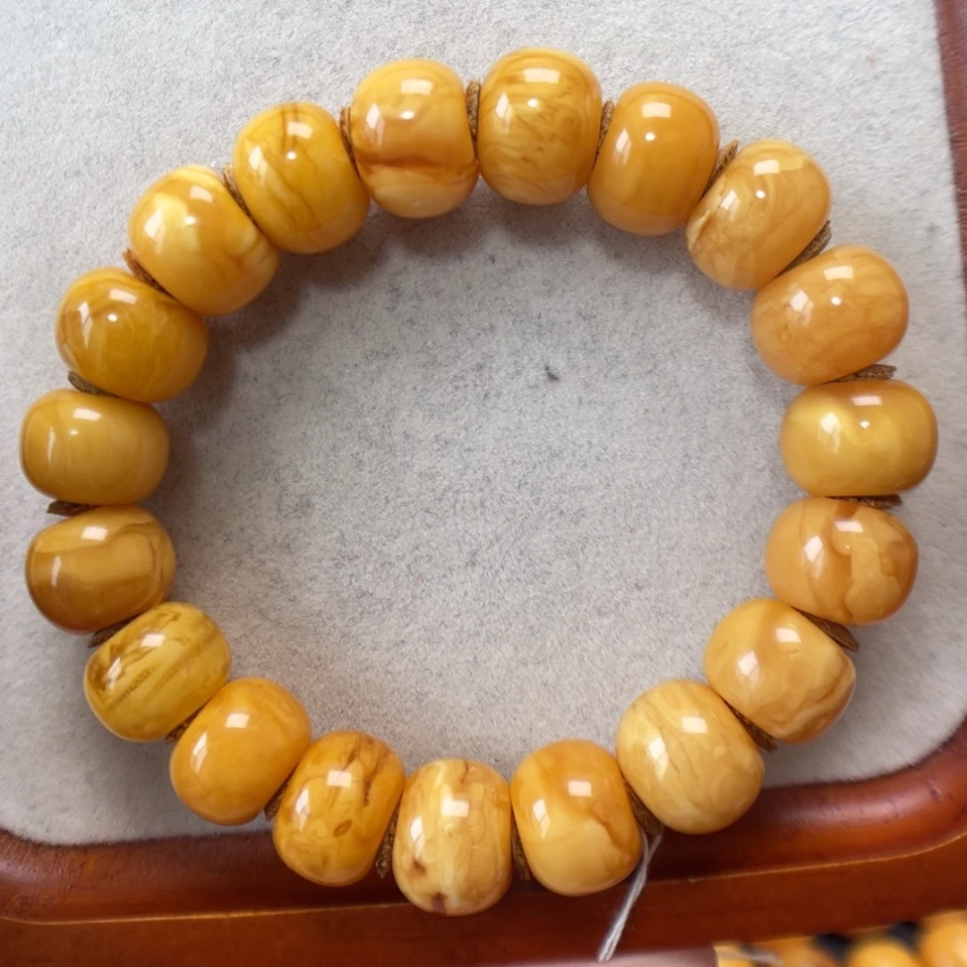 蜜蜡未镶嵌手串蜜蜡