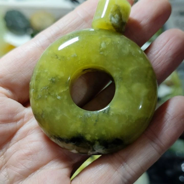 岫玉平安扣未镶嵌