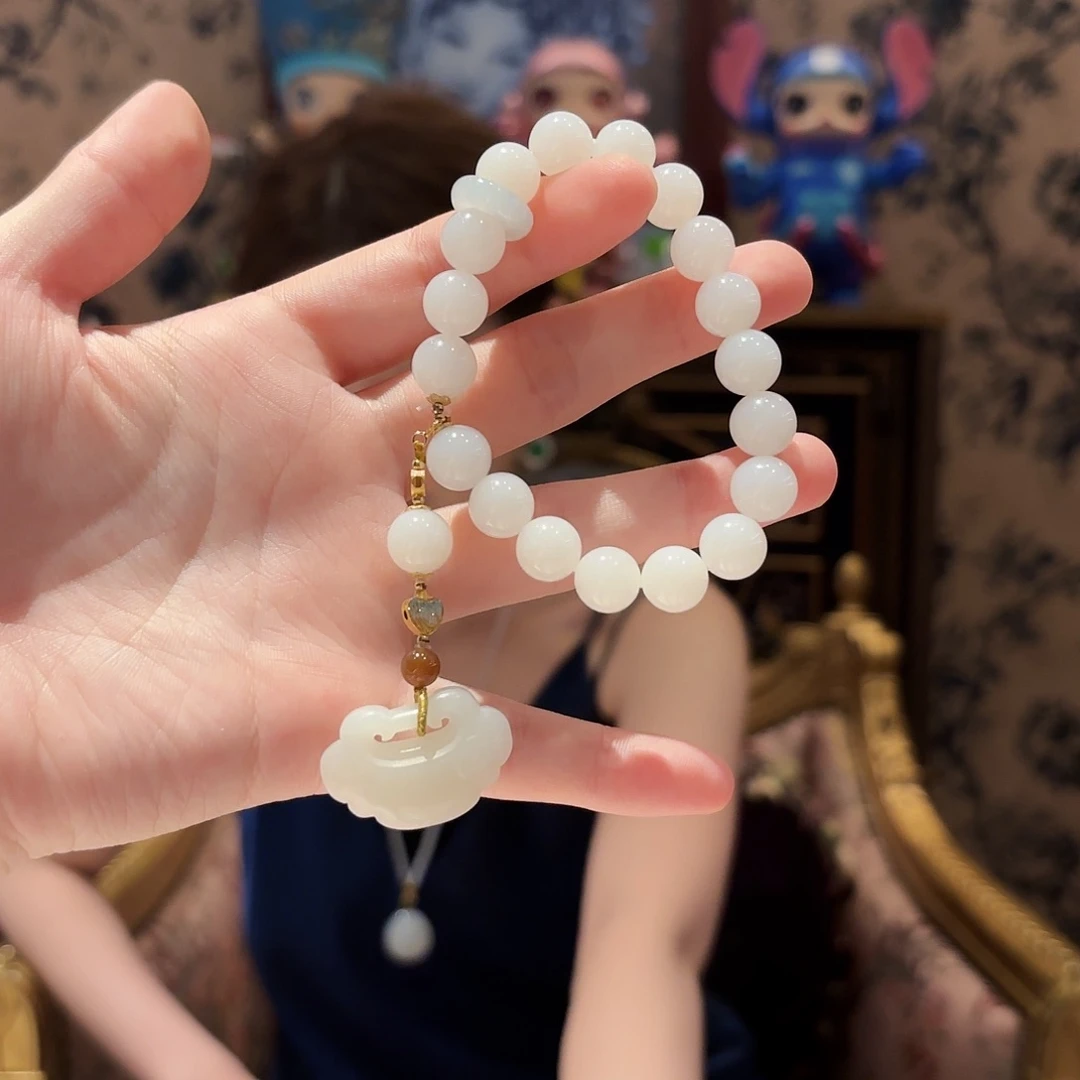 手链未镶嵌和田玉手串