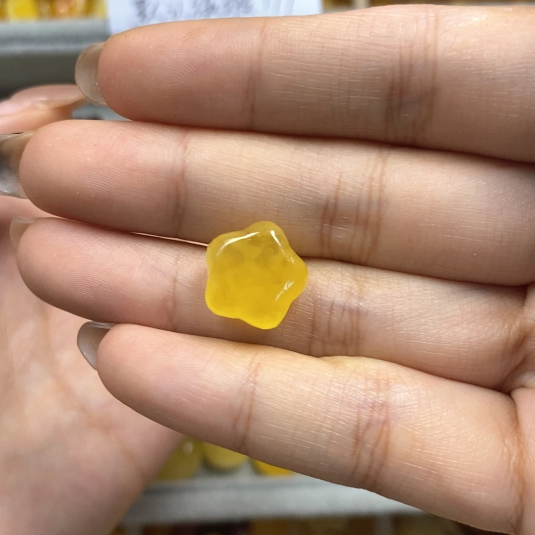 未镶嵌颈饰蜜蜡许****u星星