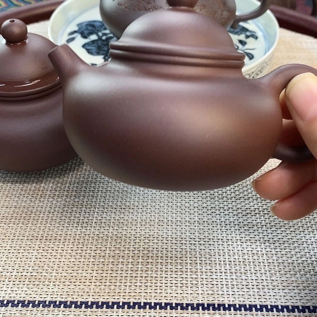 茶壶紫砂黄龙山原矿紫泥制作