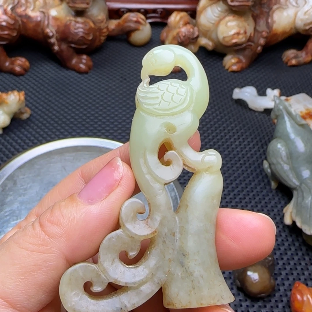 和田玉未镶嵌挂件