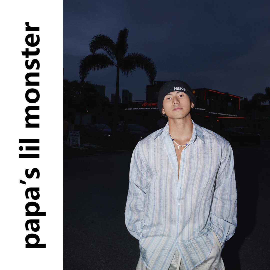 PAPASLILMONSTER【原创】条纹小岛 美式复古休闲宽松条纹长袖衬衫