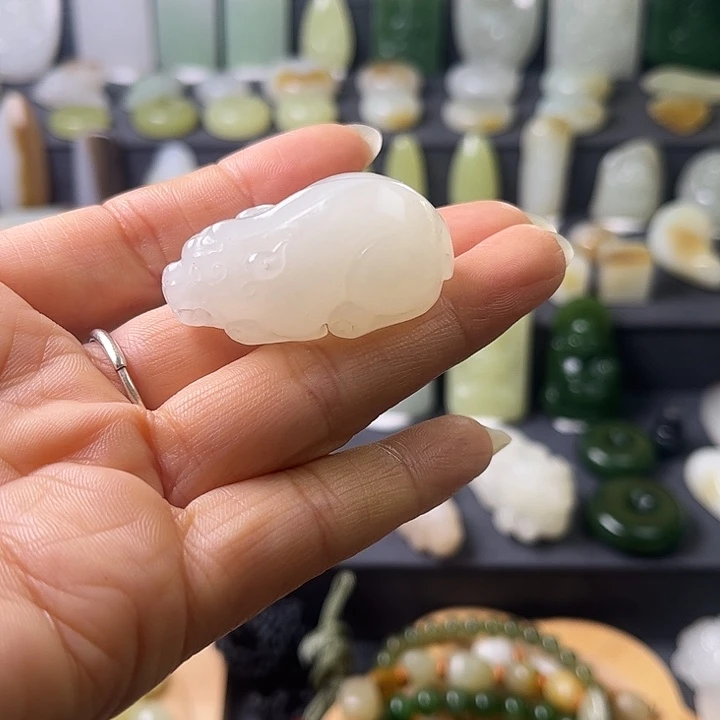 英***和田玉（白玉）未镶嵌颈饰