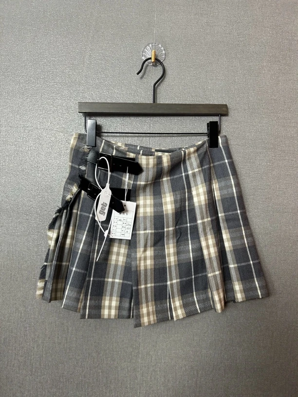 95新 BURBERRY/博柏利 Burberry格纹短裙95新