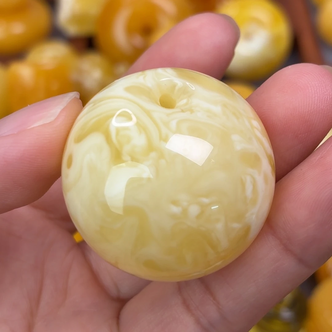 蜜蜡未镶嵌吊坠(不含链)小妖花公主扣